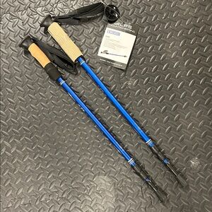 {Alps Mountaineering} 2 Adjustable Aluminum Hiking Poles Trekking Sticks
